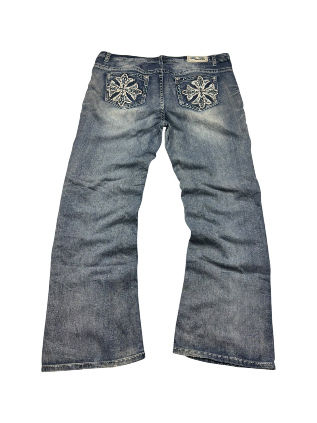Grace LA Blumen - Pocket Vintage Jeans – Blau (19) - PKeyVintage