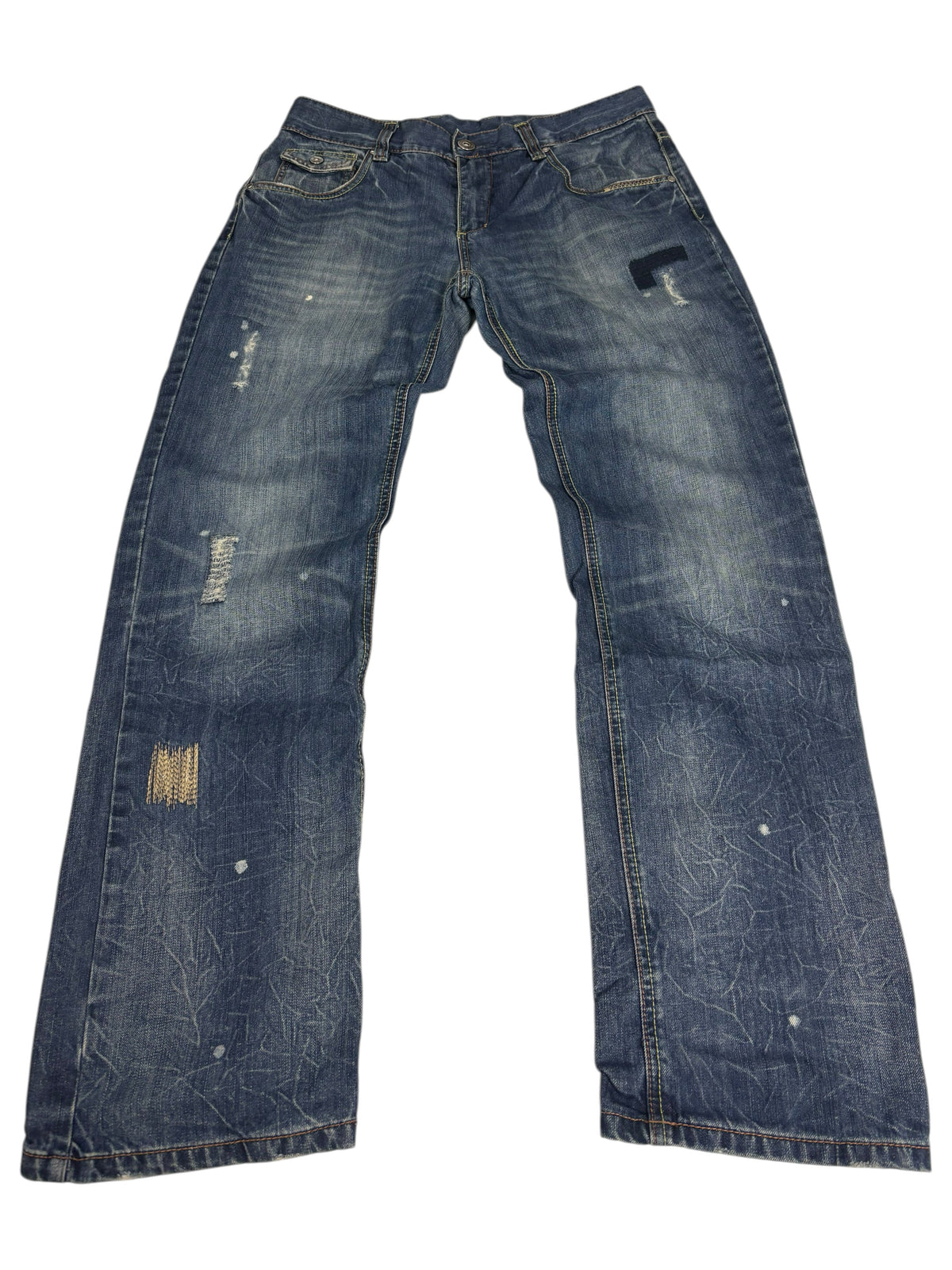 Japan Style Vintage Baggy Jeans – Rückansicht