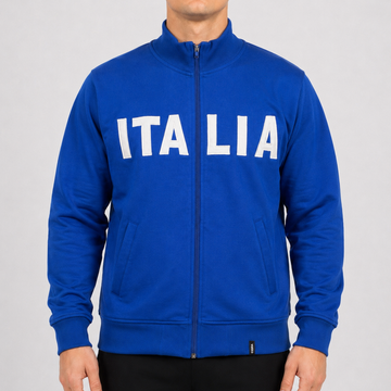 KI-gestütztes Tragebeispiel der COPA Italia Vintage Trackjacket Blau S