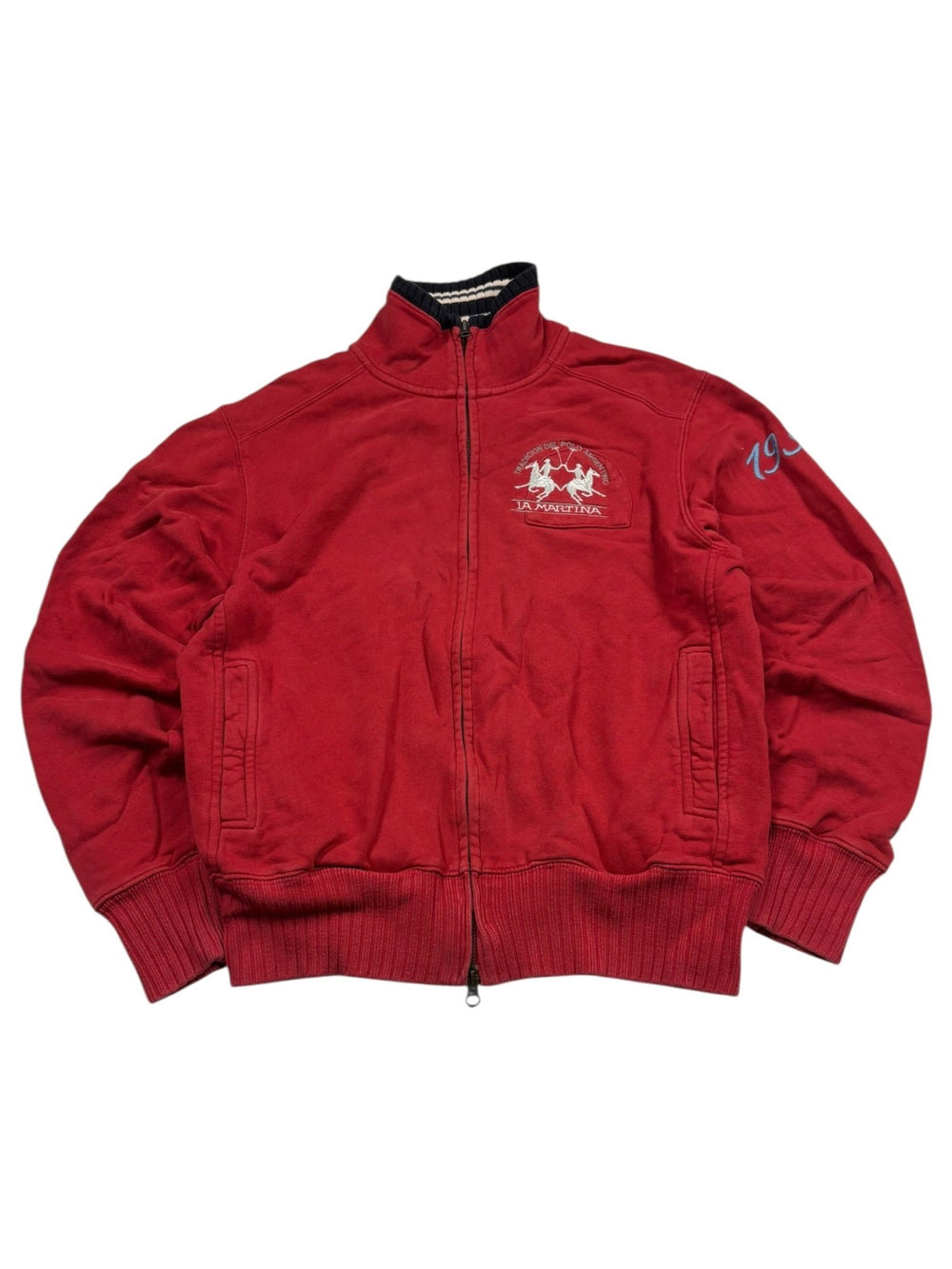 La Martina Strickjacke - Rot (M) - PKeyVintage