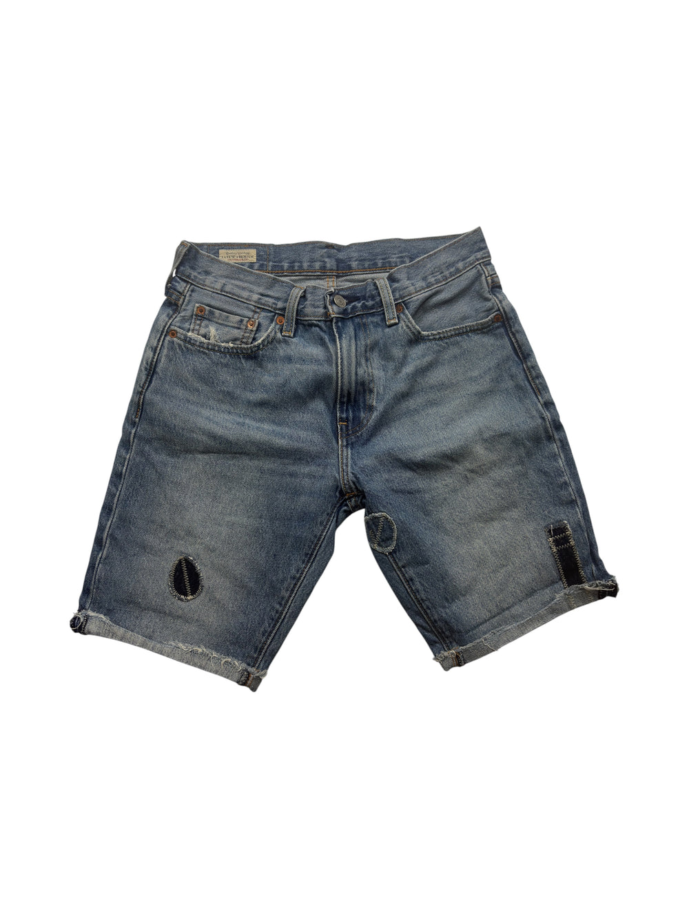 Levi’s Distressed Denim Vintage Shorts Blau W29 Frontansicht