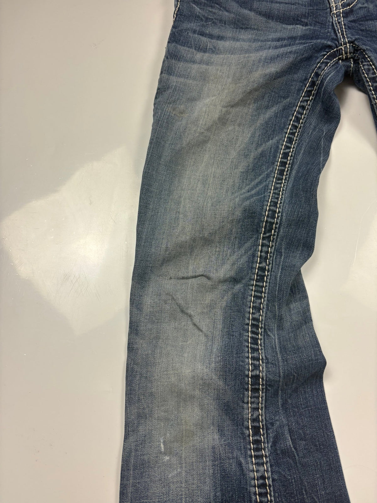 Miss Me M-Pocket Y2K Vintage Bootcut Jeans in Blau – Detailansicht 2