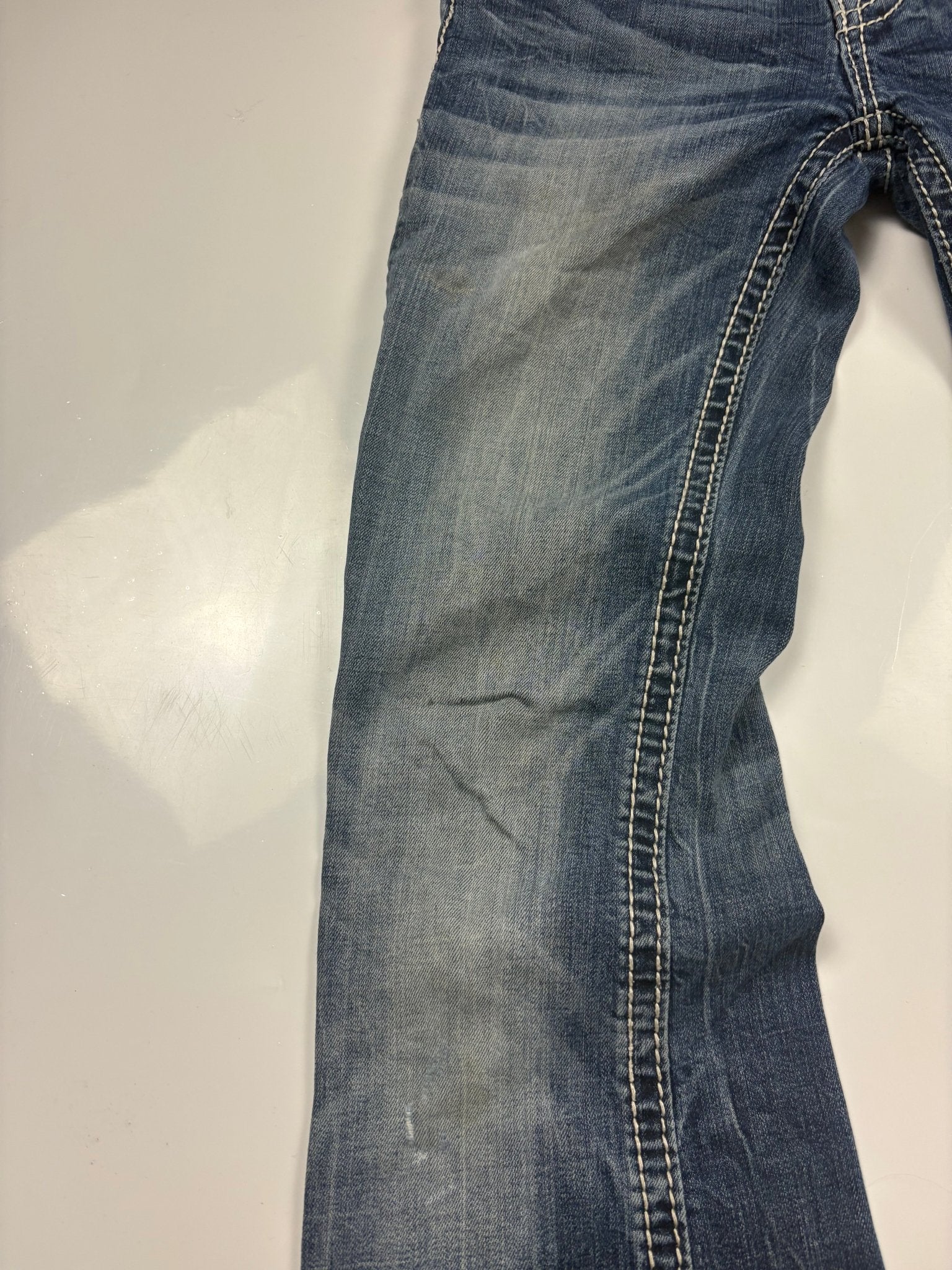 Miss Me M - Pocket Y2K Vintage Bootcut Jeans – Blau (12) - PKeyVintage