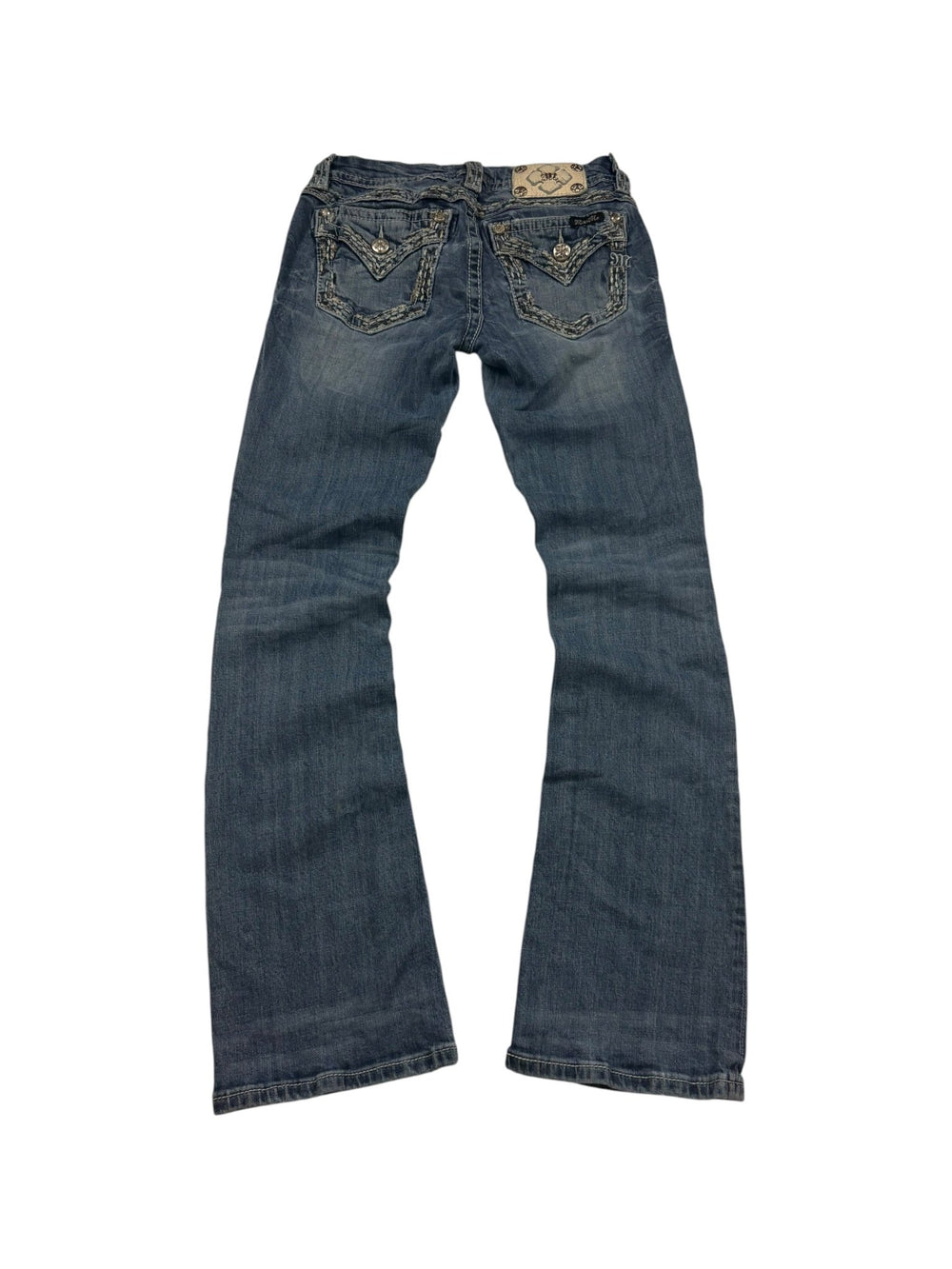 Miss Me Signature Boot Y2K Vintage Bootcut Jeans – Blau (25) - PKeyVintage