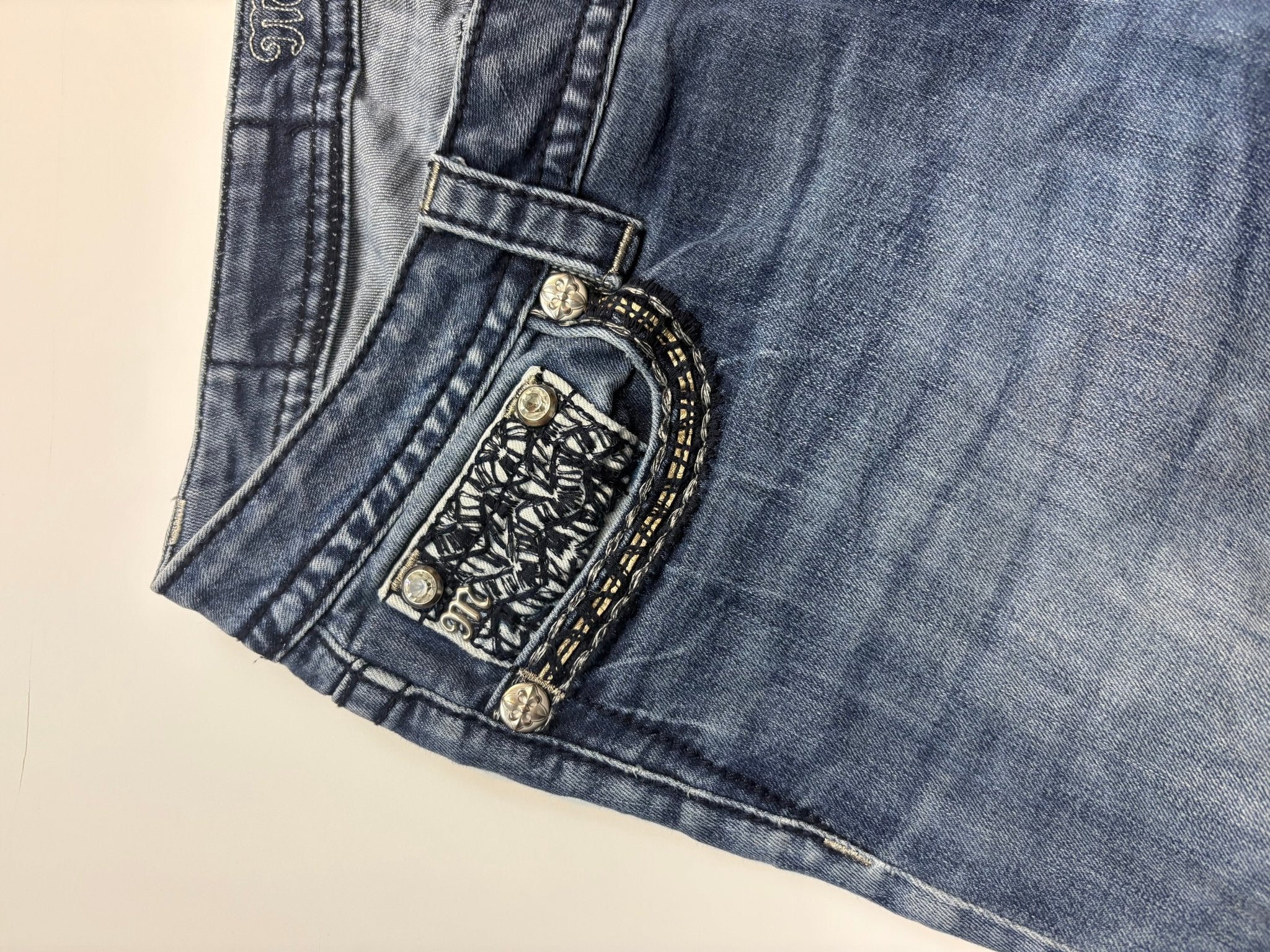 Miss Me Slim Bootcut Vintage Jeans – Blau (31) - PKeyVintage