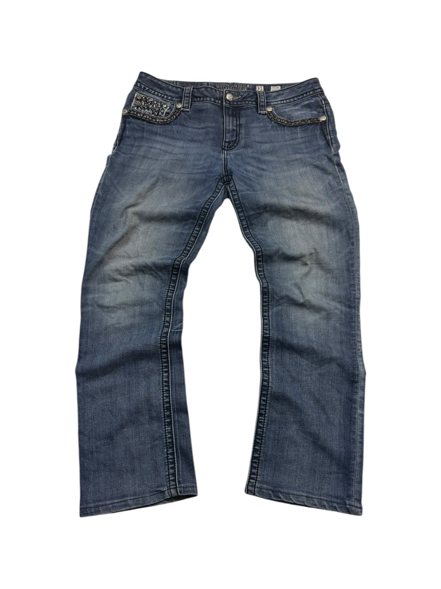 Miss Me Slim Bootcut Vintage Jeans – Blau (31) - PKeyVintage