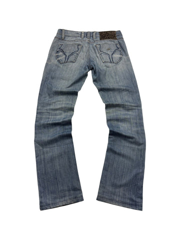 Miss Sixty Blitz Destroyed Vintage Jeans – Light Blue (26) - PKeyVintage