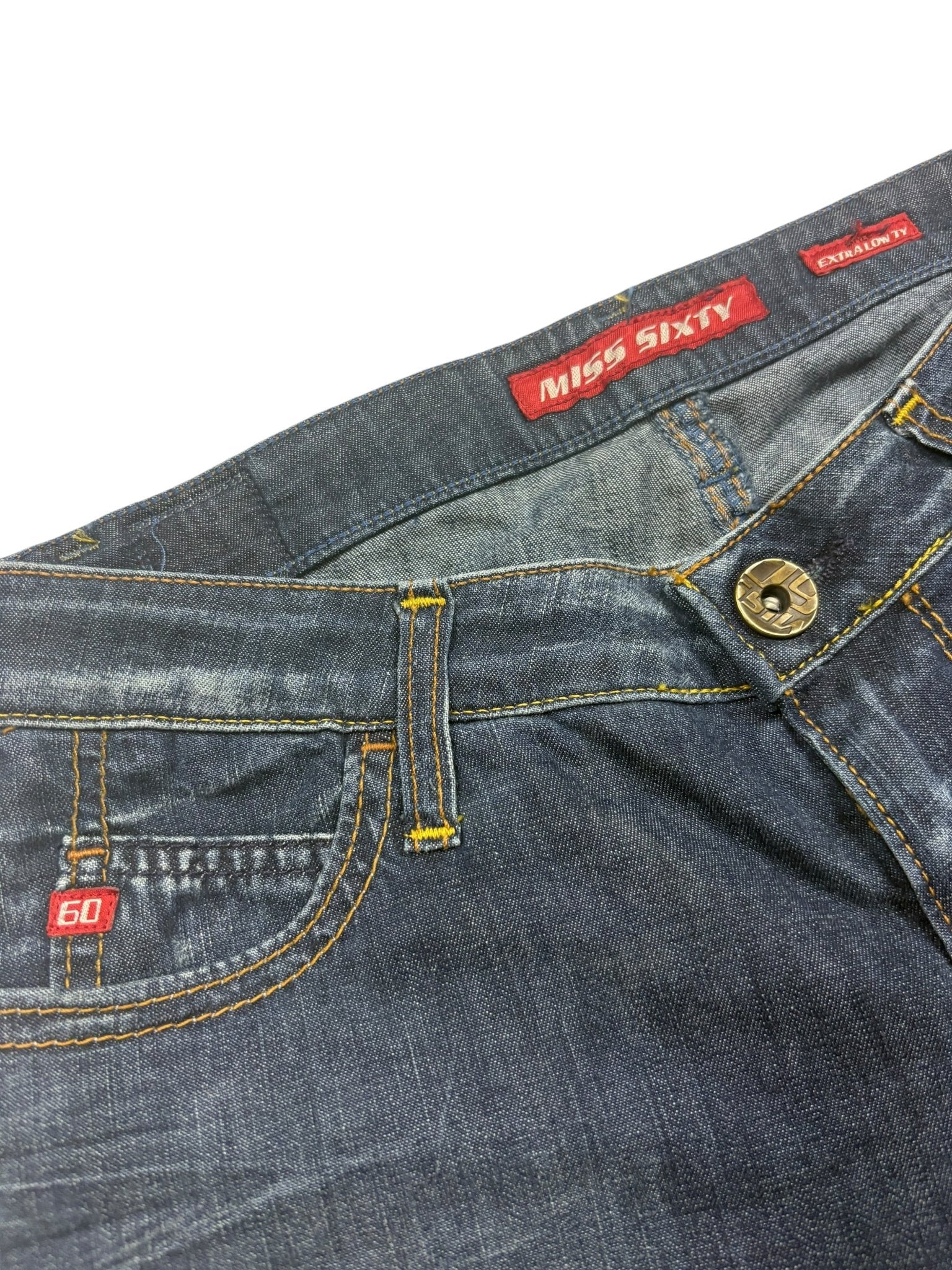 Miss Sixty Extra Low TY Y2K Vintage Bootcut Jeans – Blau (27) - PKeyVintage