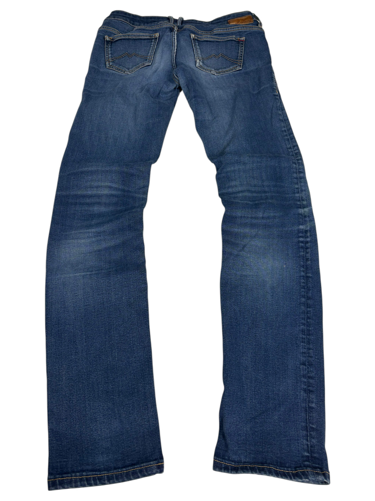 Mustang Gina Skinny Vintage Jeans in Dunkelblau – Vorderansicht