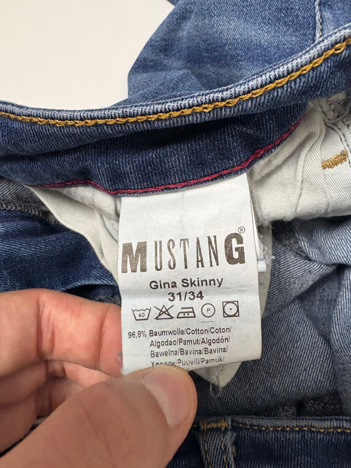 Mustang Gina Skinny Vintage Jeans – Größenetikett 31/34