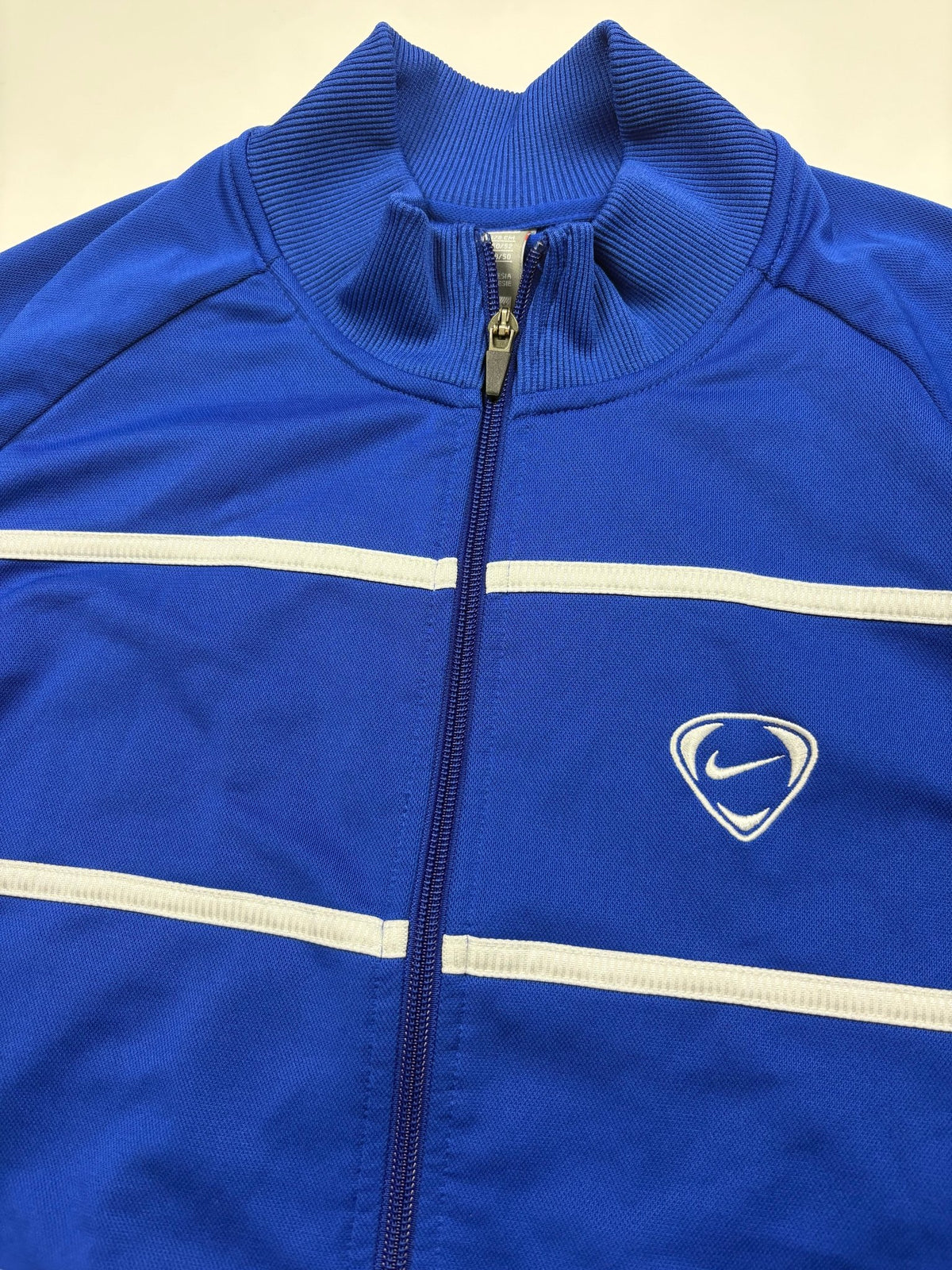 Nike 90er Vintage Trainingsjacke Royalblau – Full - Zip (M) - PKeyVintage