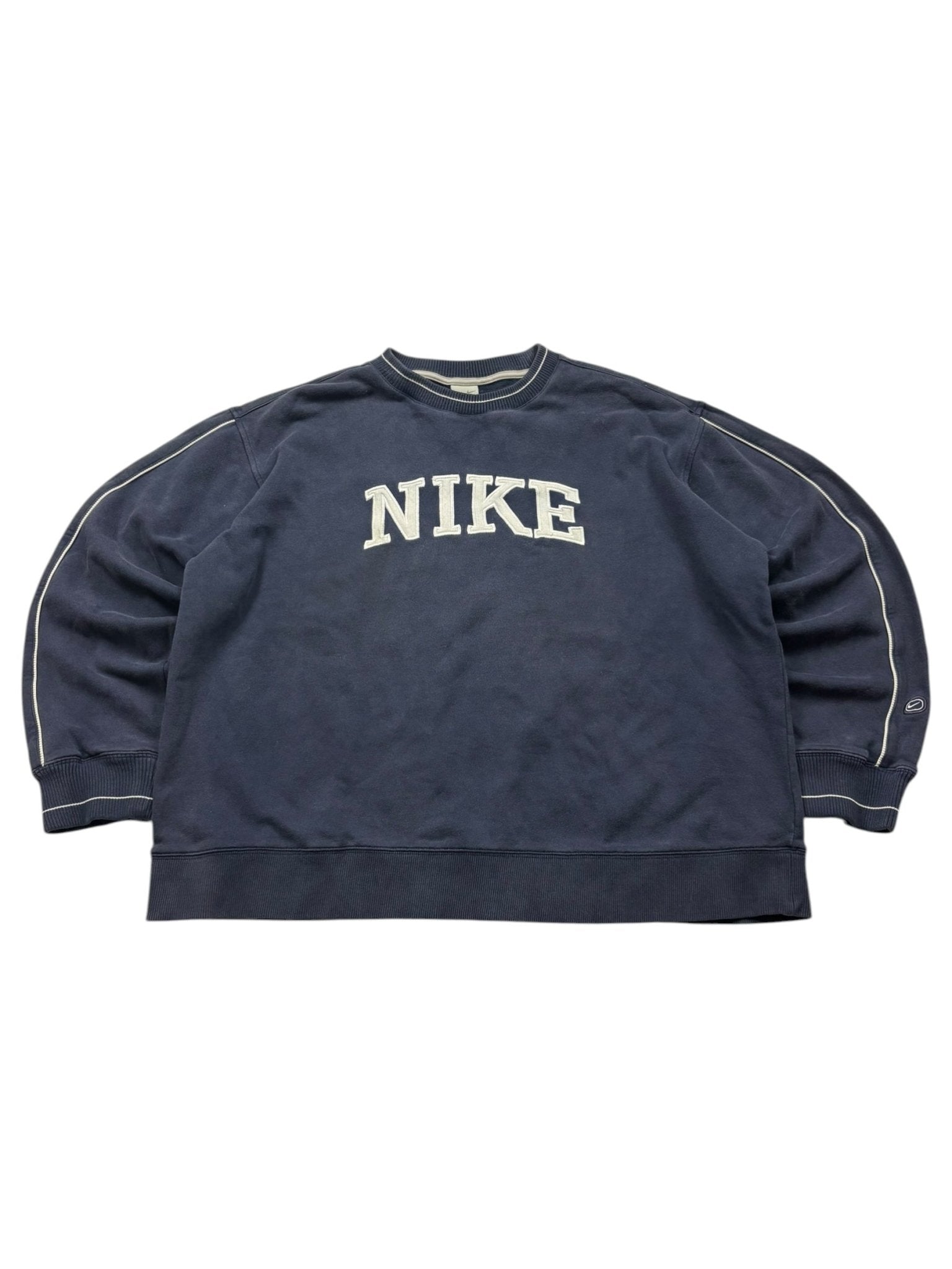 Nike Big Logo Vintage Sweater – Navy (XL) - PKeyVintage