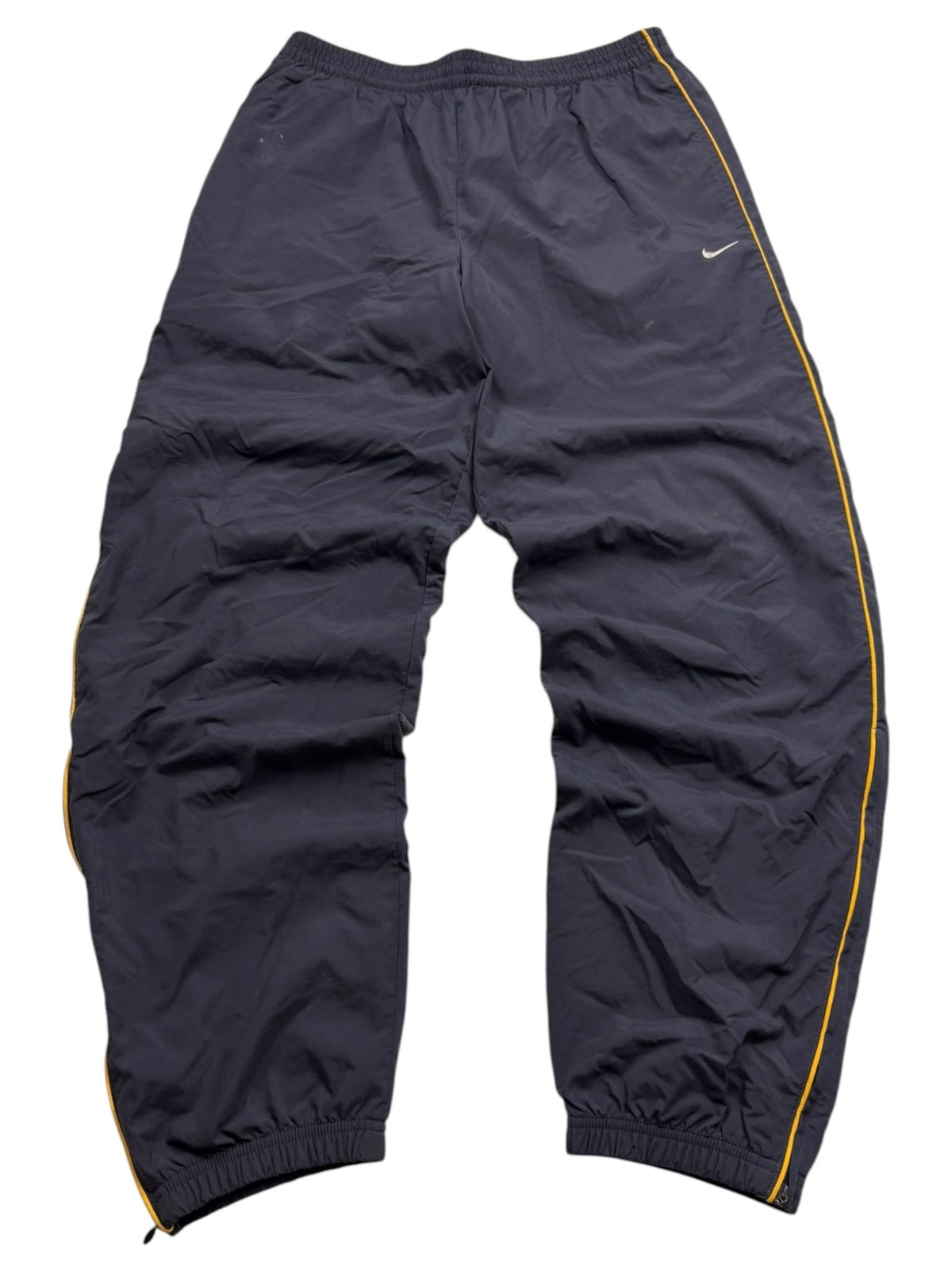 Nike Block Patch Vintage Tracksuit in Navy/Weiß – Hose von vorne