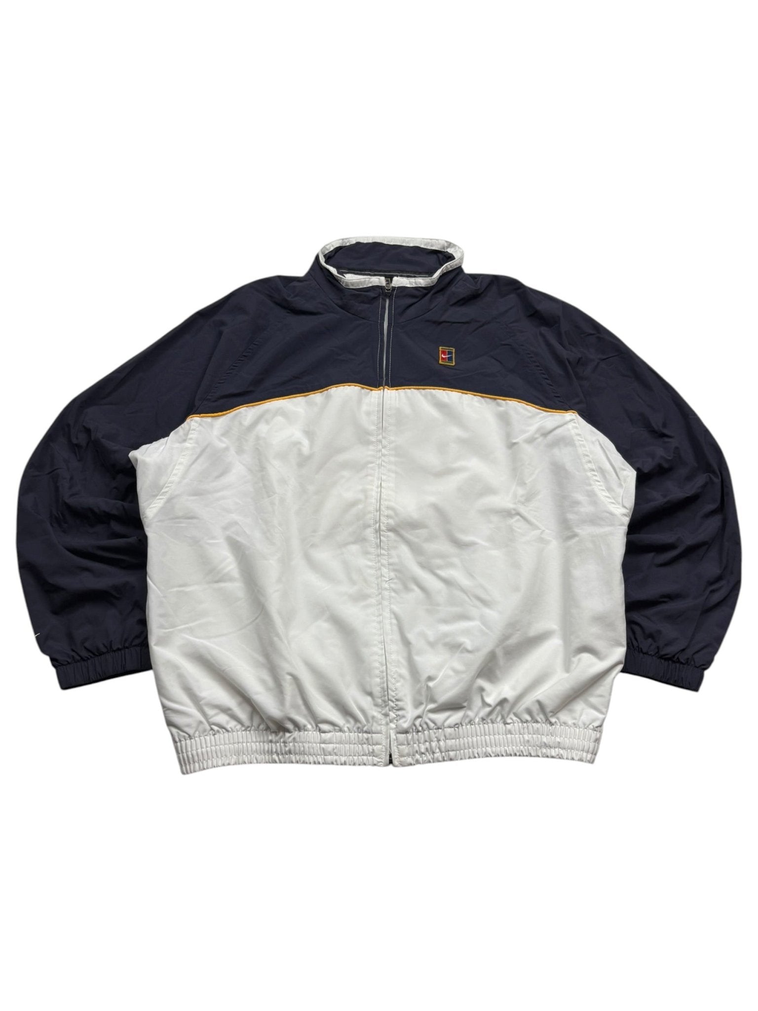 Nike Block Patch Vintage Tracksuit – Navy/Weiß (M) - PKeyVintage