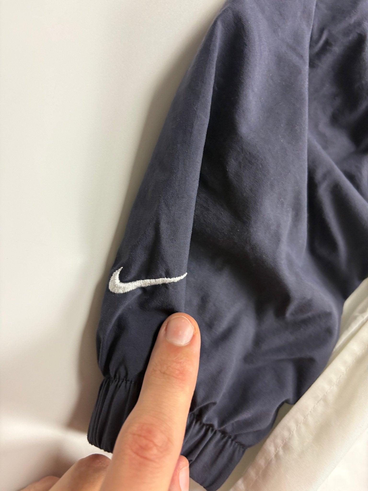 Nike Block Patch Vintage Tracksuit – Navy/Weiß (M) - PKeyVintage