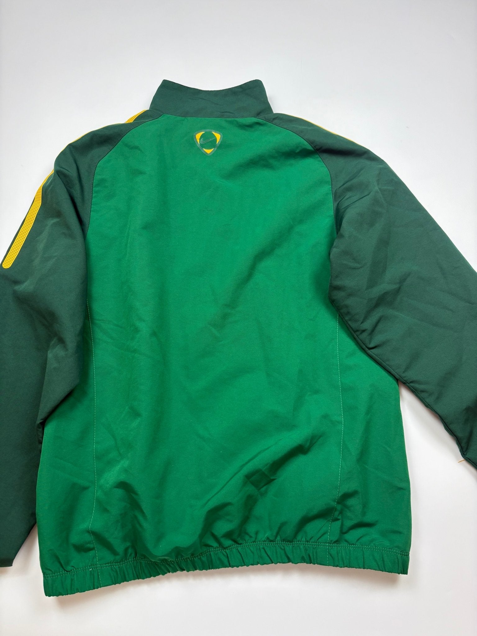 Nike Brasil CBF Vintage Trackjacket – Grün/Gelb (S) - PKeyVintage