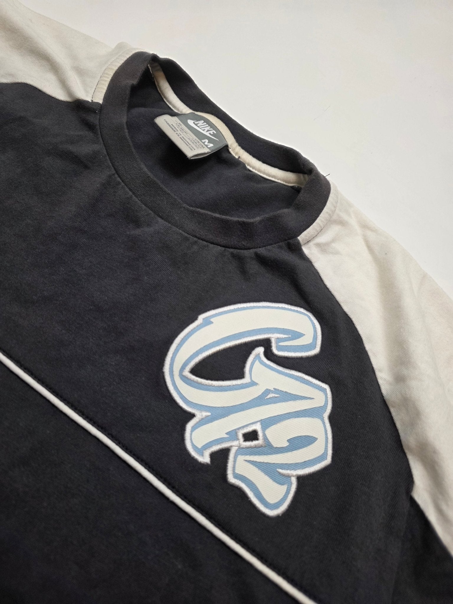Nike Cortez Shirt - Schwarz/Beige (M) - PKeyVintage