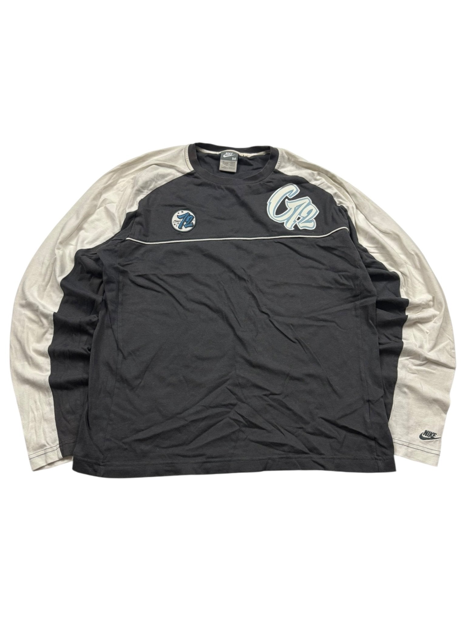 Nike Cortez Shirt - Schwarz/Beige (M) - PKeyVintage