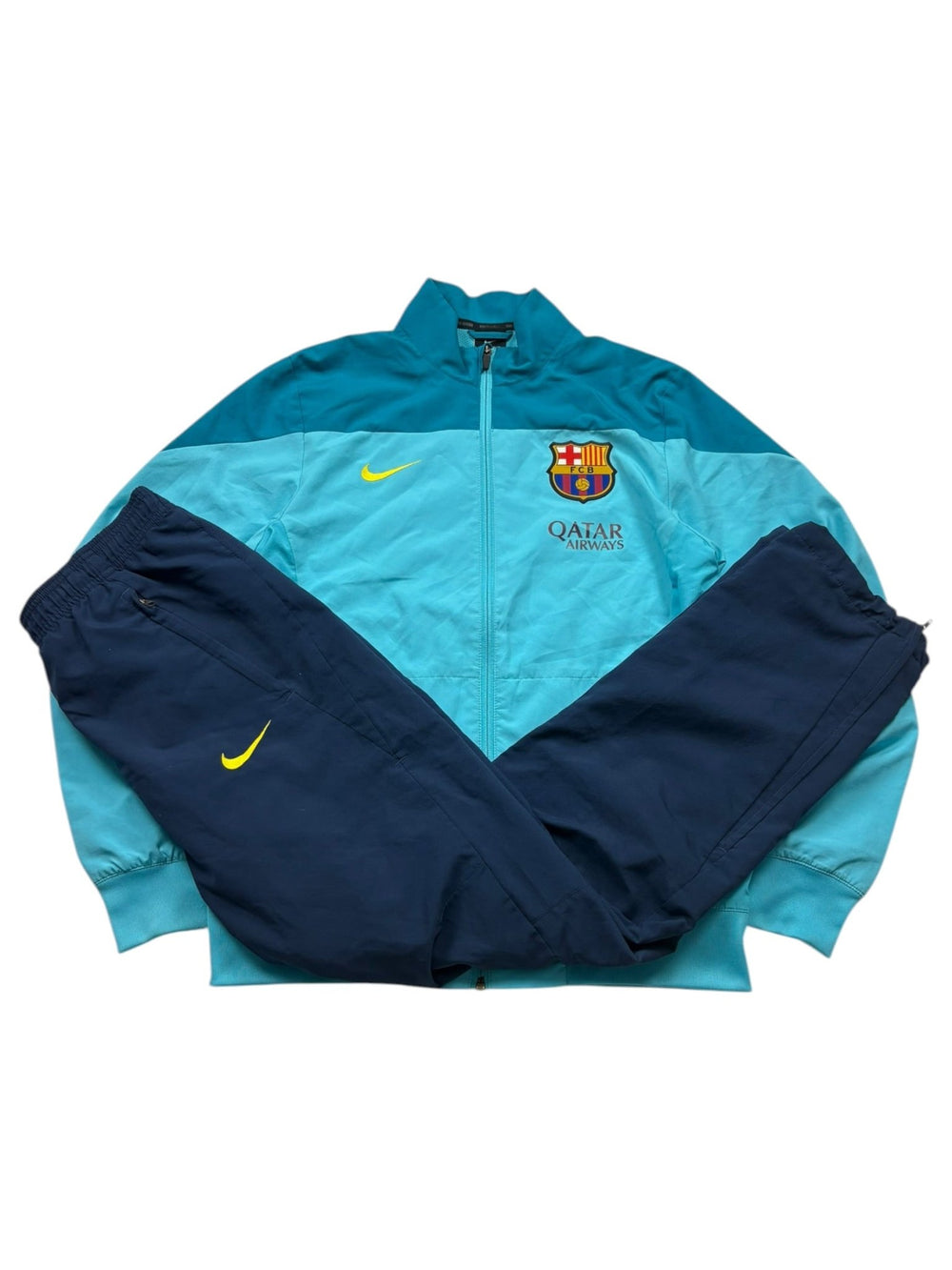 Nike FC Barcelona Trainingsanzug - Hellblau/Navy (S) - PKeyVintage
