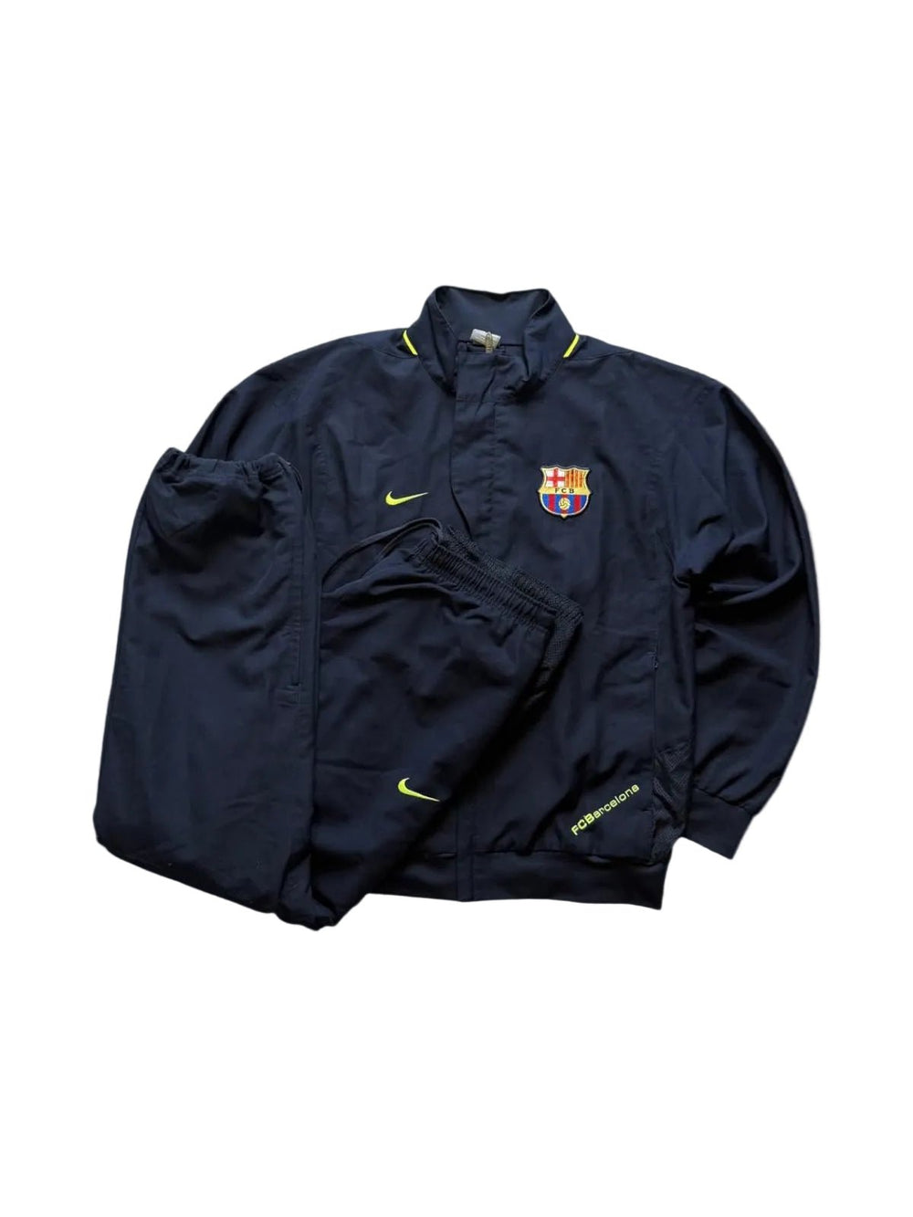 Nike FC Barcelona Trainingsanzug - Navy/Gelb (M) - PKeyVintage