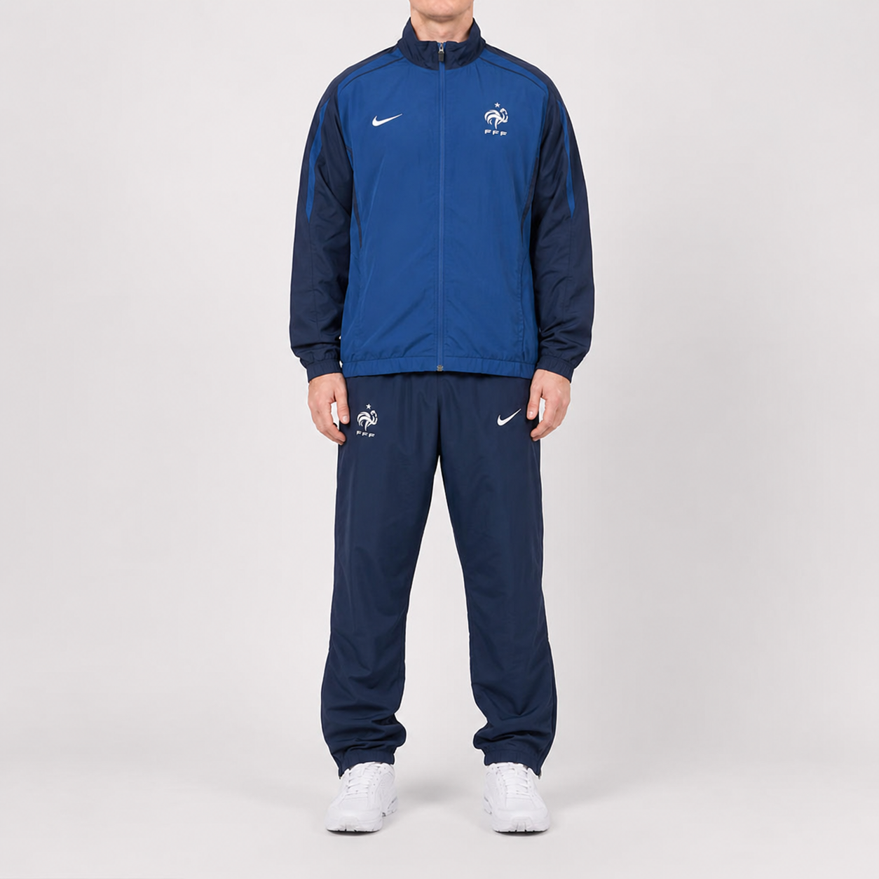 Nike FFF Wappen Vintage Tracksuit – Blau/Navy (S)
