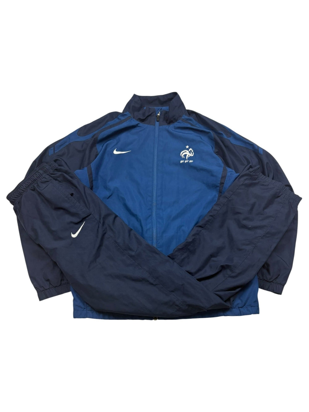 Nike FFF Wappen Vintage Tracksuit – Blau/Navy (S) - PKeyVintage