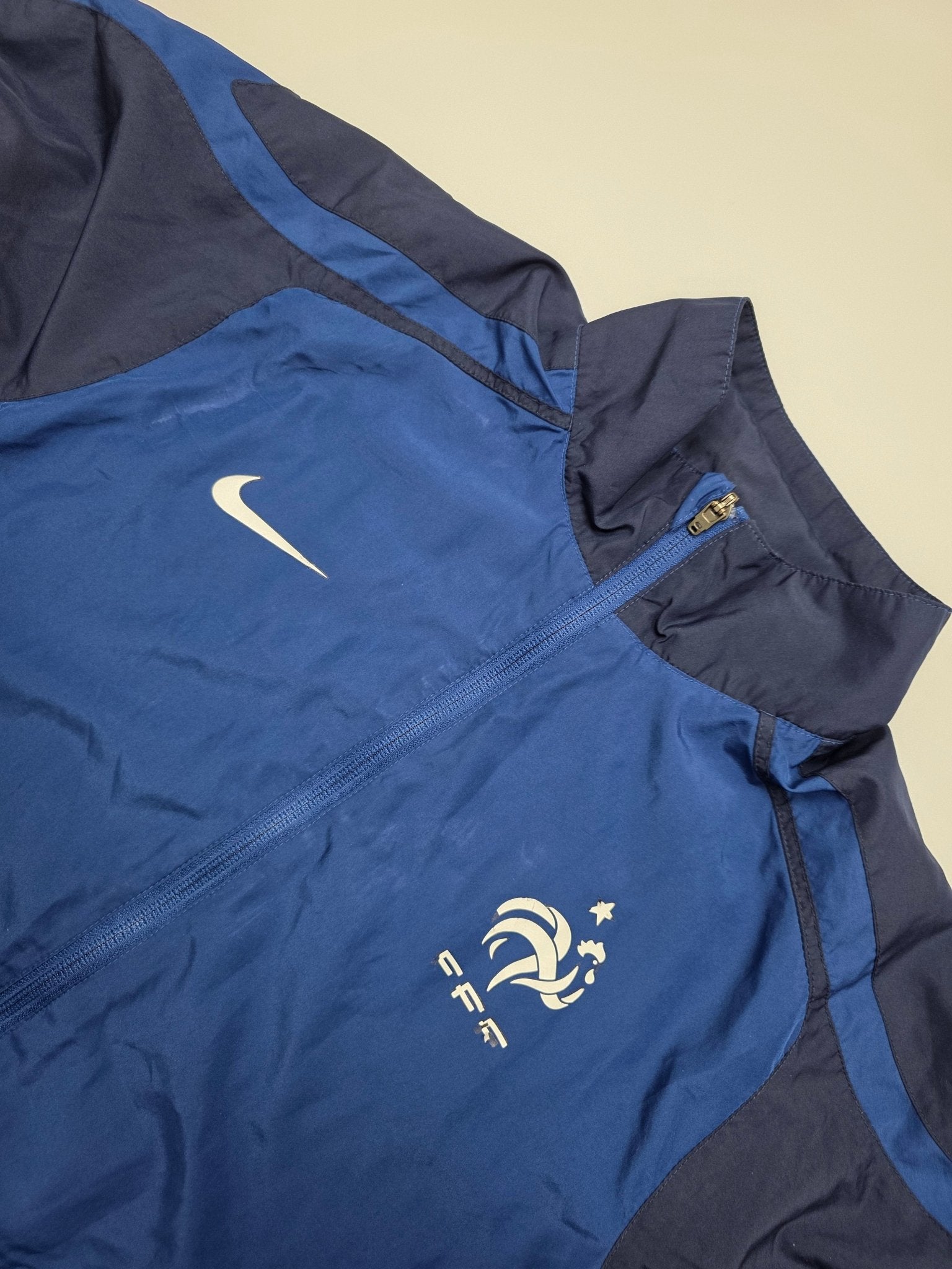 Nike Frankreich FFF Vintage Tracksuit – Navy/Blau (L) - PKeyVintage