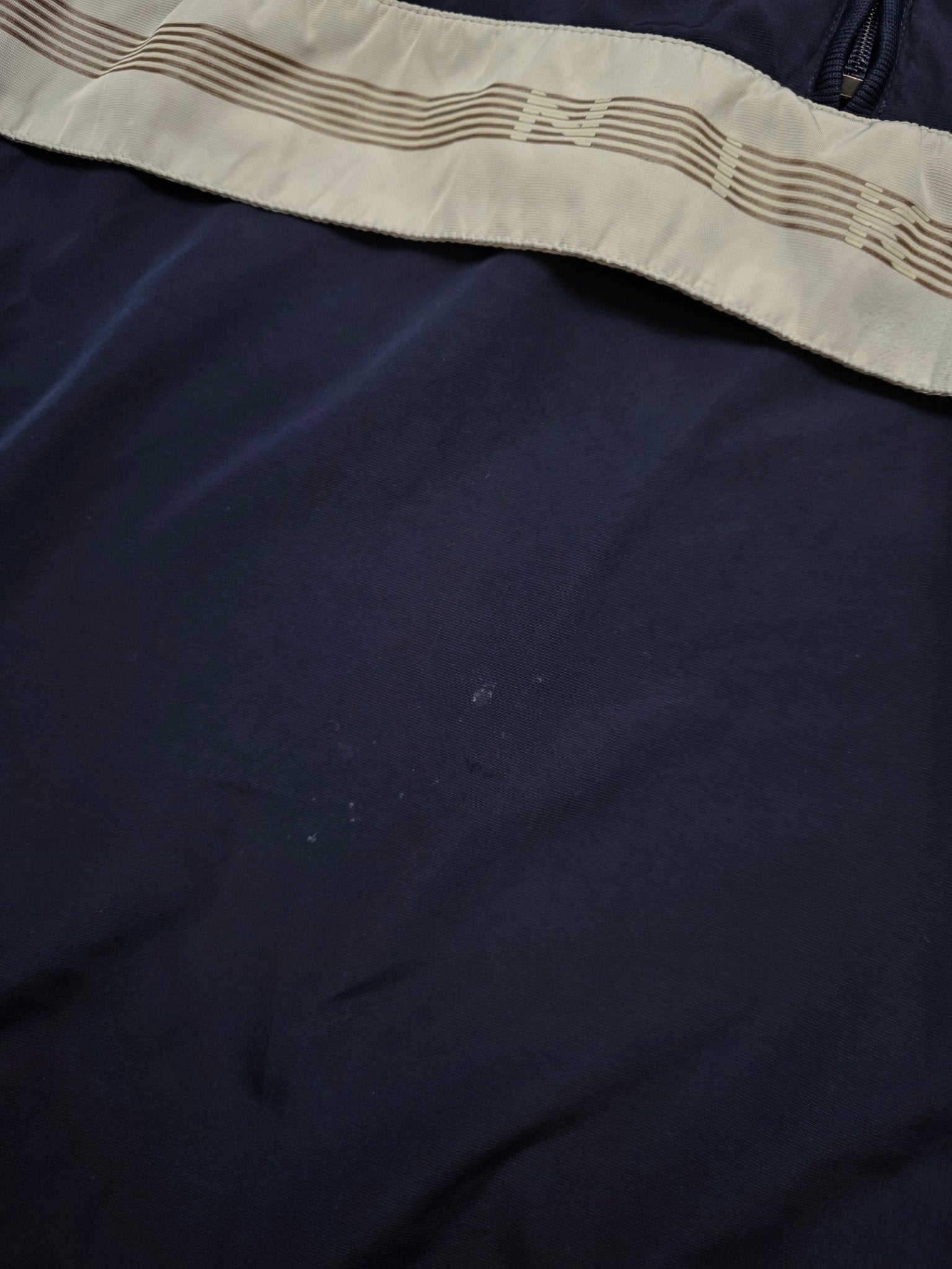 Nike Half - Zip Vintage Kapuzenjacke – Navy/Hellgrau (M) - PKeyVintage