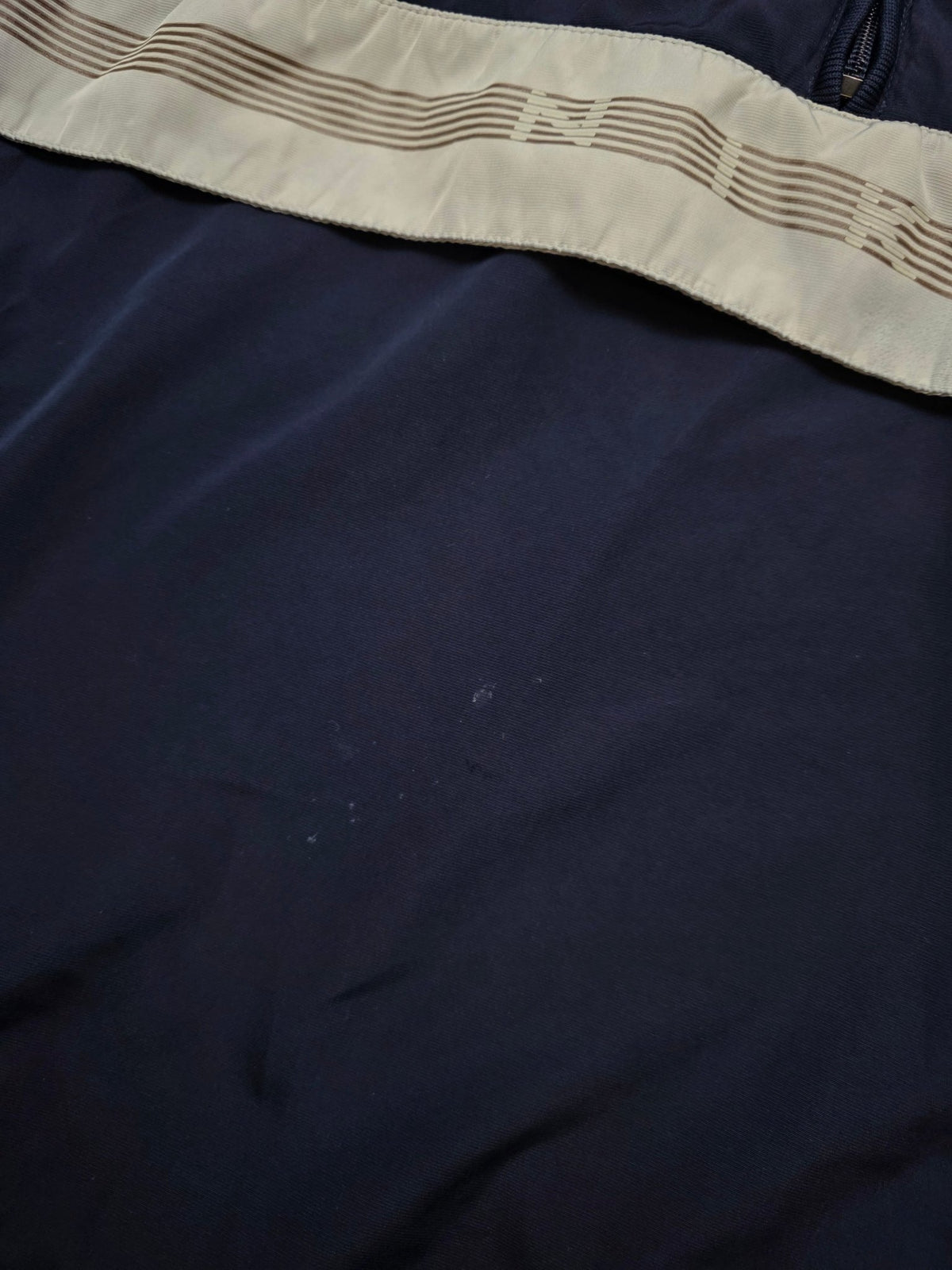 Nike Half - Zip Vintage Kapuzenjacke – Navy/Hellgrau (M) - PKeyVintage
