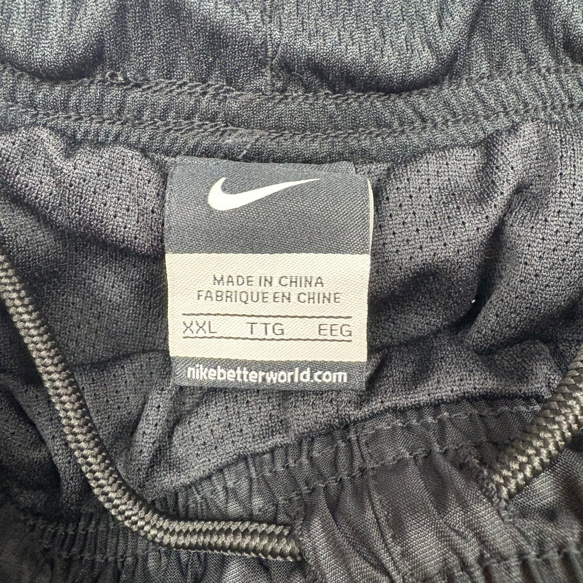 Nike Inter Mailand Open Leg Vintage Trackpants in Schwarz – Etikett