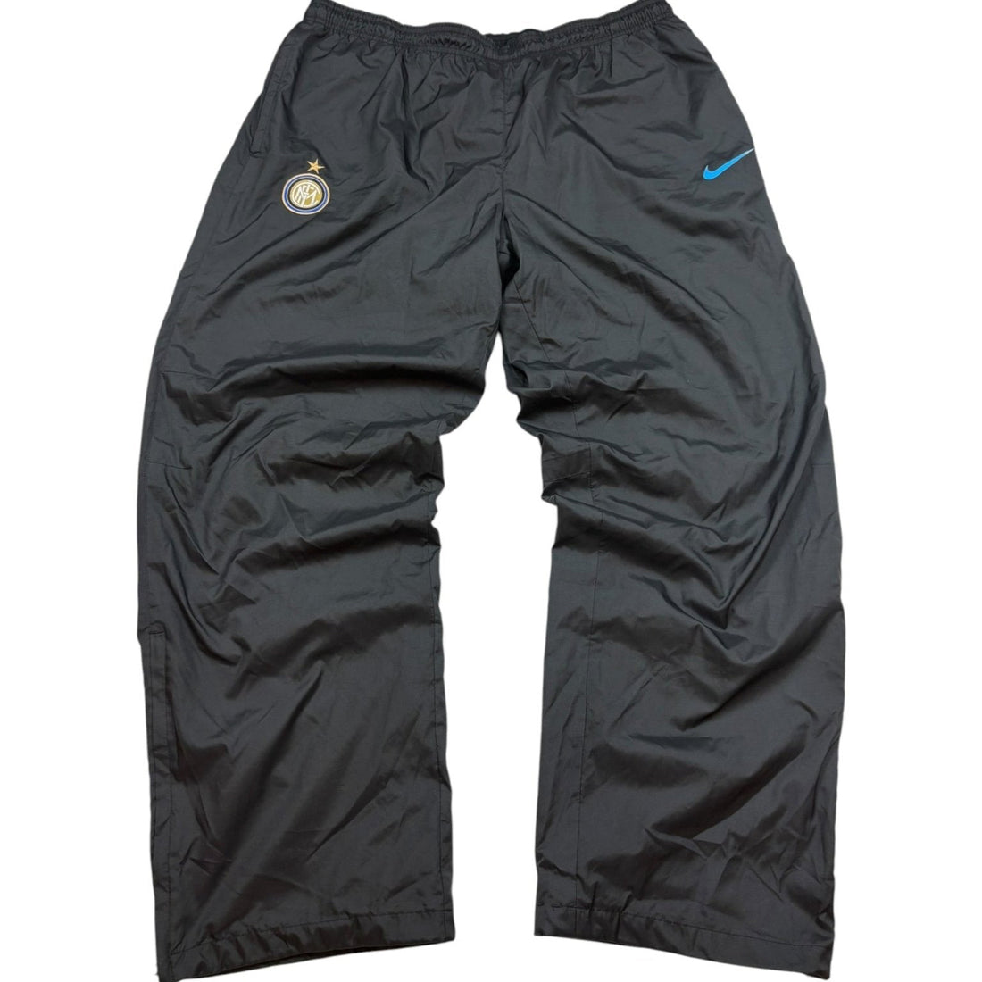 Nike Inter Mailand Vintage Trackpants Schwarz Blau XXL Frontansicht