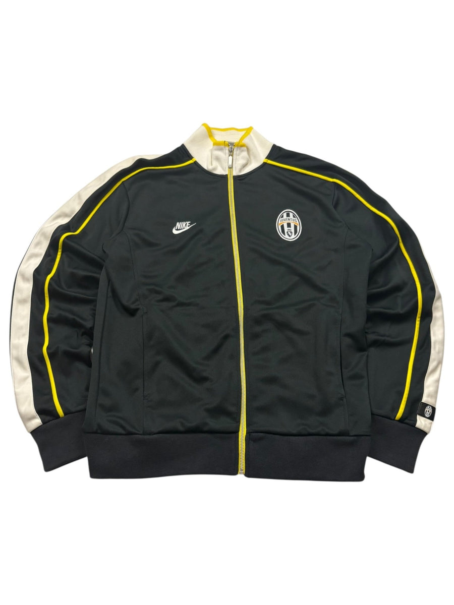 Nike Juventus Turin Vintage Trackjacket in Anthrazit/Gelb – Vorderansicht