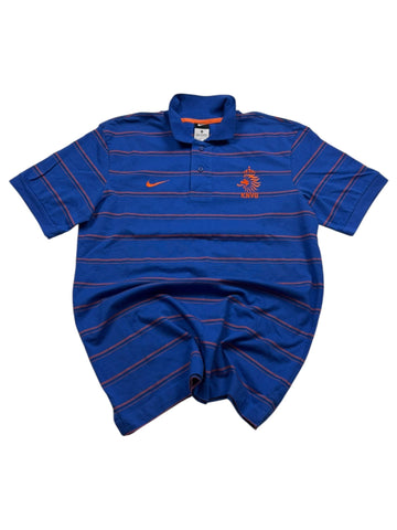 Nike KNVB Crest Vintage Poloshirt – Blau/Orange (M) - PKeyVintage