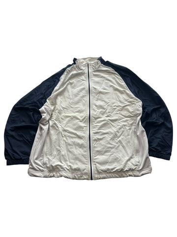 Nike Logo Patch Vintage Trackjacket – Beige/Navy (L) - PKeyVintage