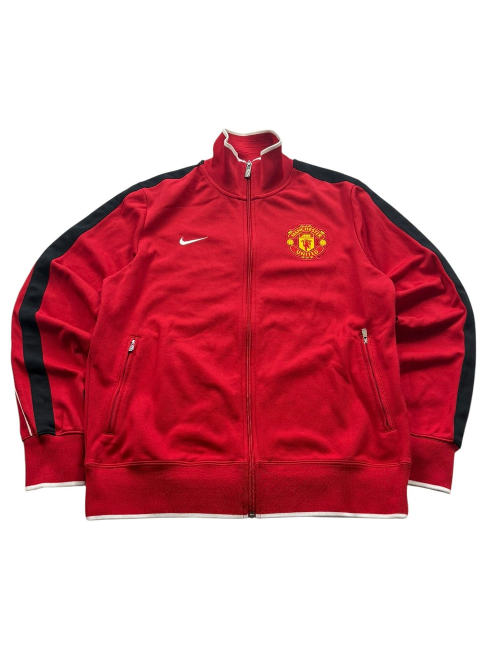Nike Manchester United Crest Vintage Trackjacket – Rot (L) - PKeyVintage
