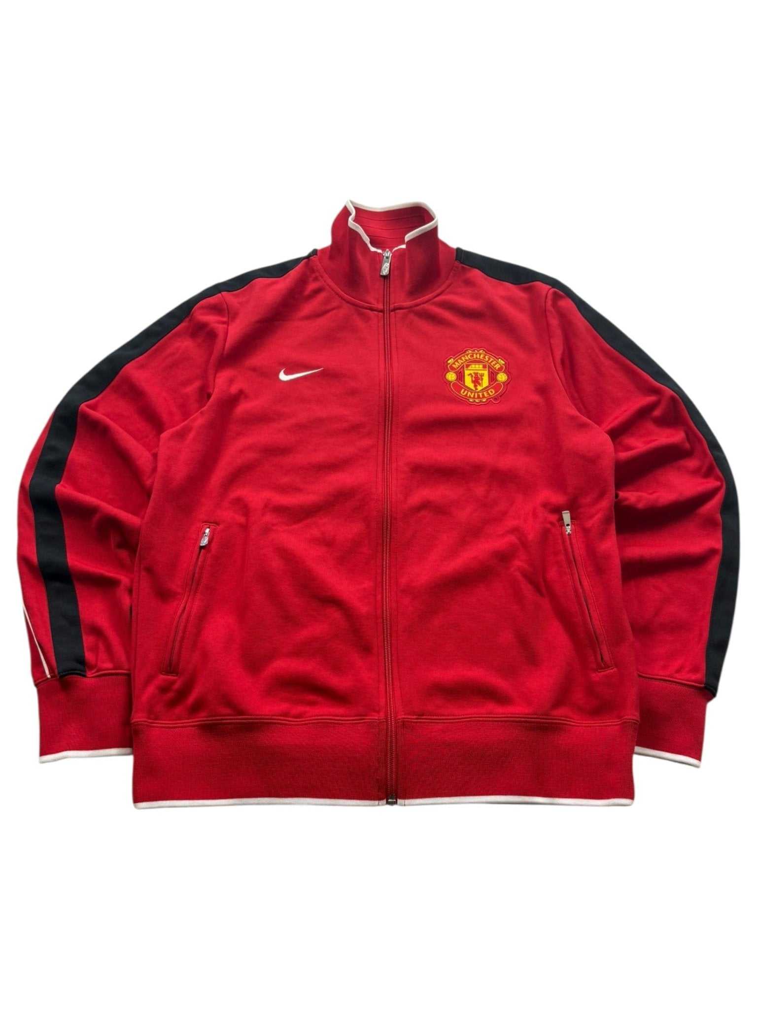 Nike Manchester United Crest Vintage Trackjacket – Rot (L) - PKeyVintage