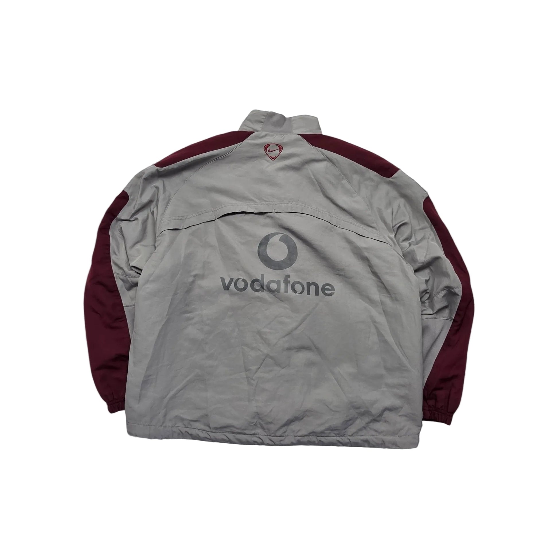 Nike Manchester United Trackjacket - Grau/Bordeaux (L) - PKeyVintage