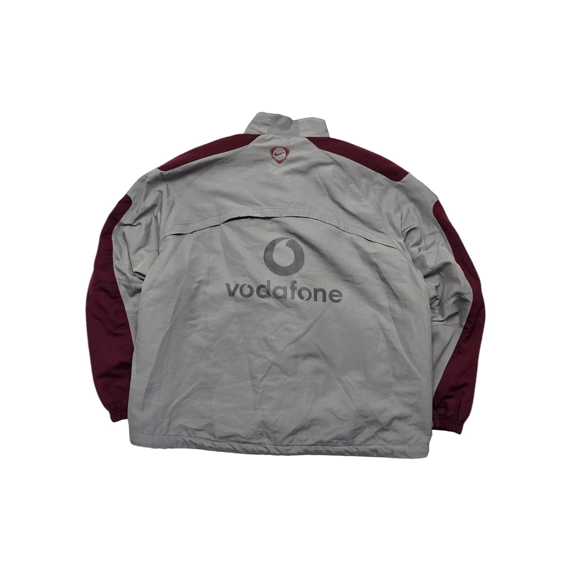 Nike Manchester United Trackjacket - Grau/Bordeaux (L) - PKeyVintage