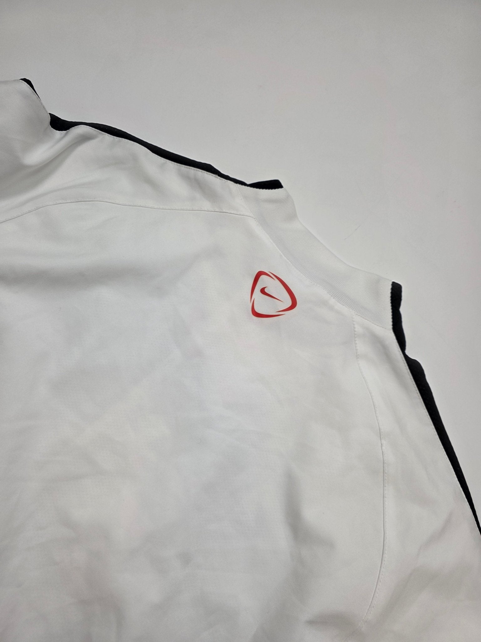 Nike Manchester United Trackjacket - Weiß/Rot (L) - PKeyVintage