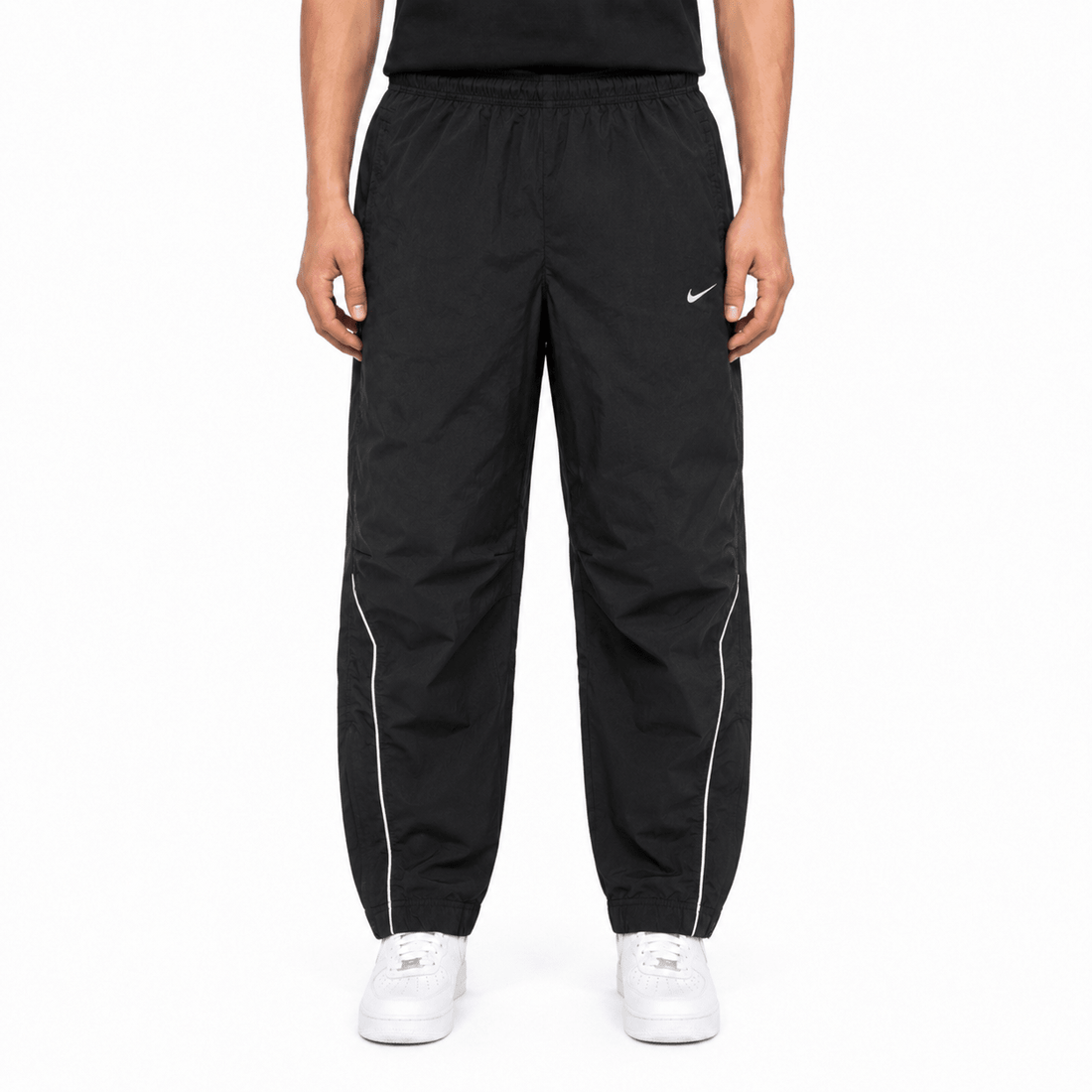 Nike Mini Swoosh Vintage Trackpants – Schwarz (S) - PKeyVintage