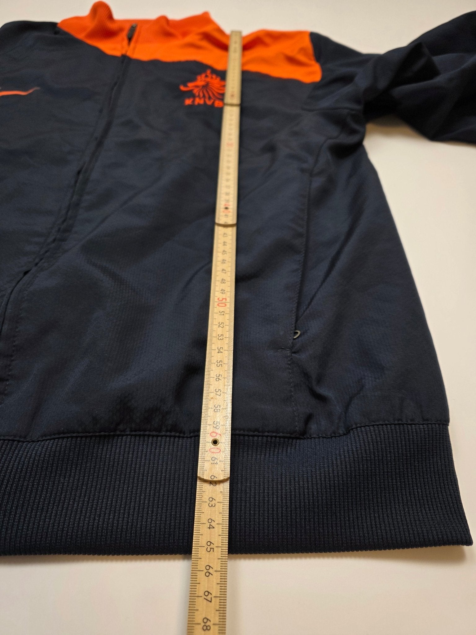Nike Niederlande Trackjacket - Schwarz/Orange (M) - PKeyVintage