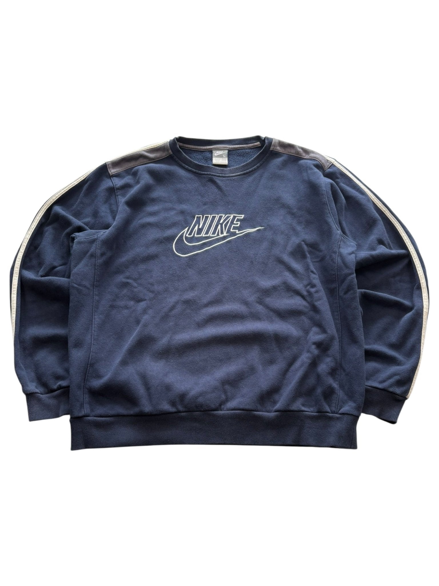 Nike Outline Logo Vintage Sweater – Navy (L) - PKeyVintage