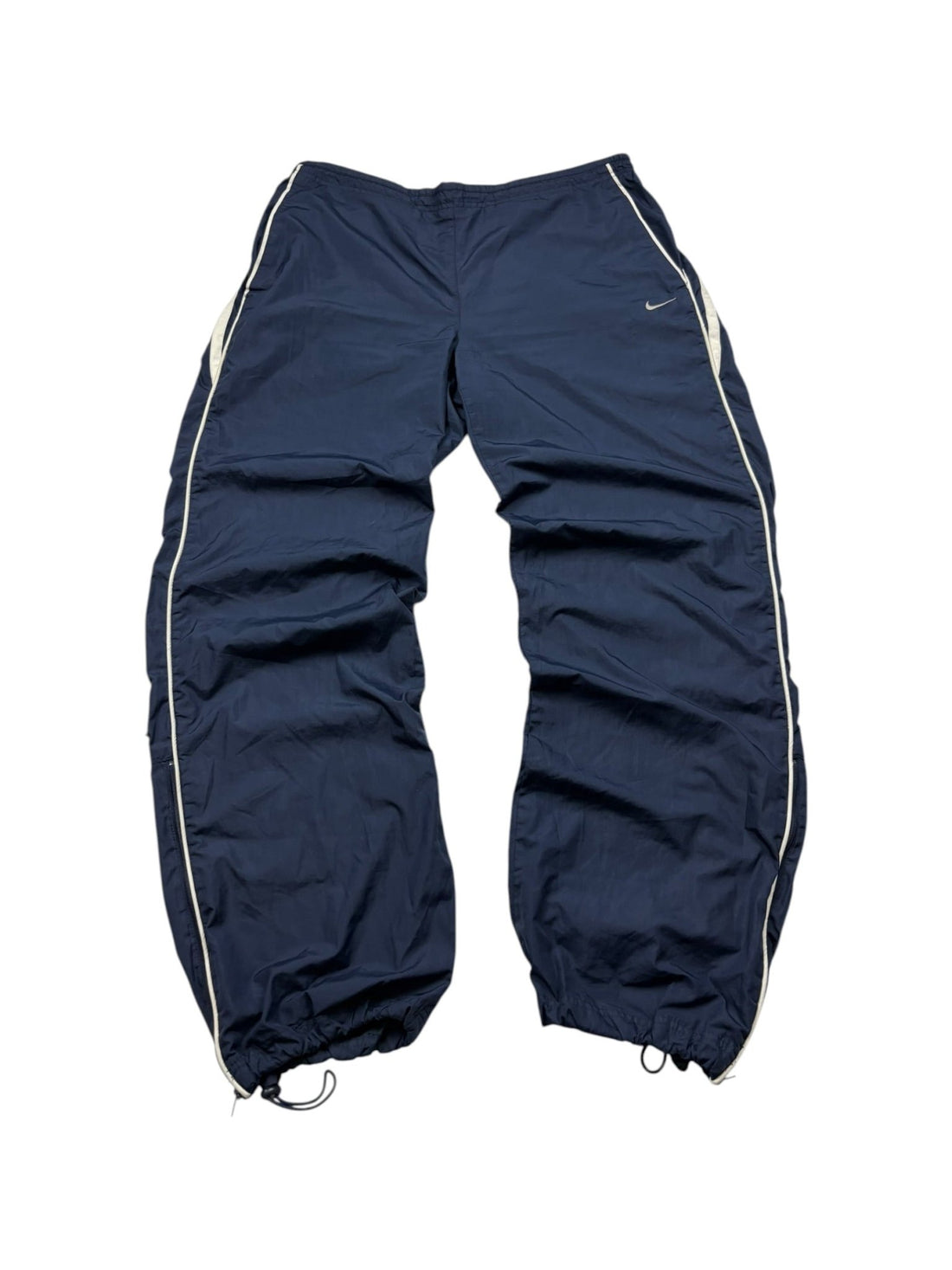 Nike Swoosh Vintage Trackpants – Navy/Weiß (XL) - PKeyVintage