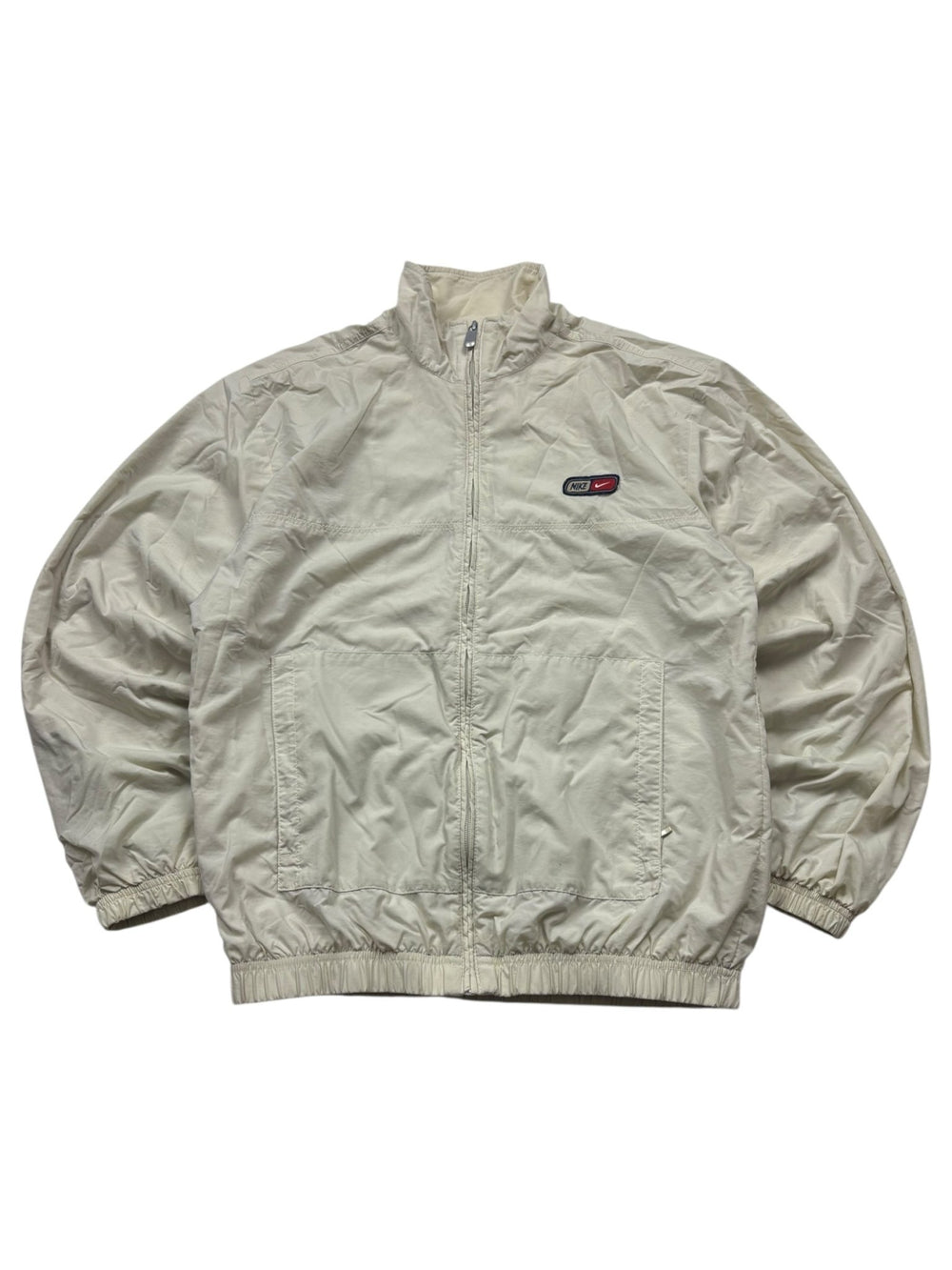 Nike Trackjacke - Beige (S) - PKeyVintage