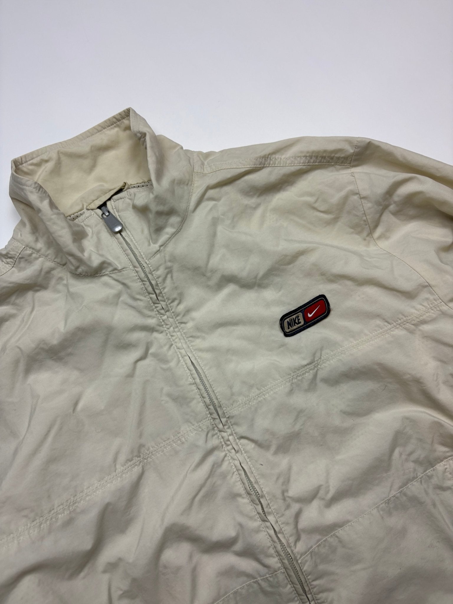 Nike Trackjacke - Beige (S) - PKeyVintage