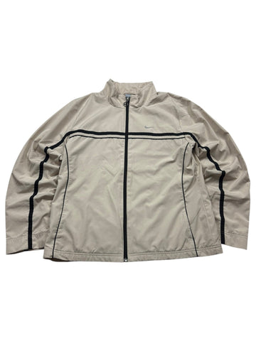 Nike Trackjacket - Beige/Schwarz (L) - PKeyVintage