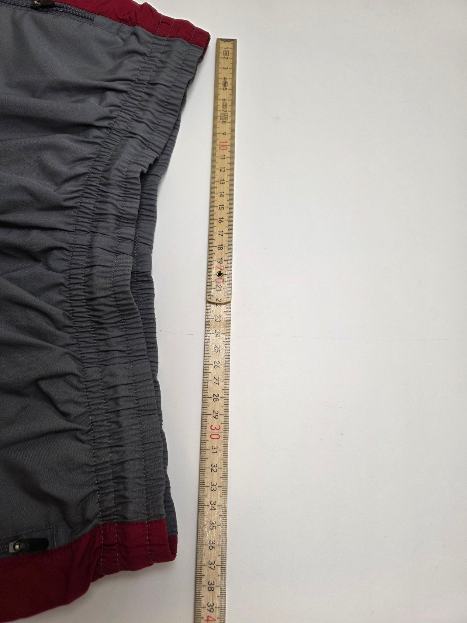 Nike Trackpants - Grau/Bordeaux (L) - PKeyVintage