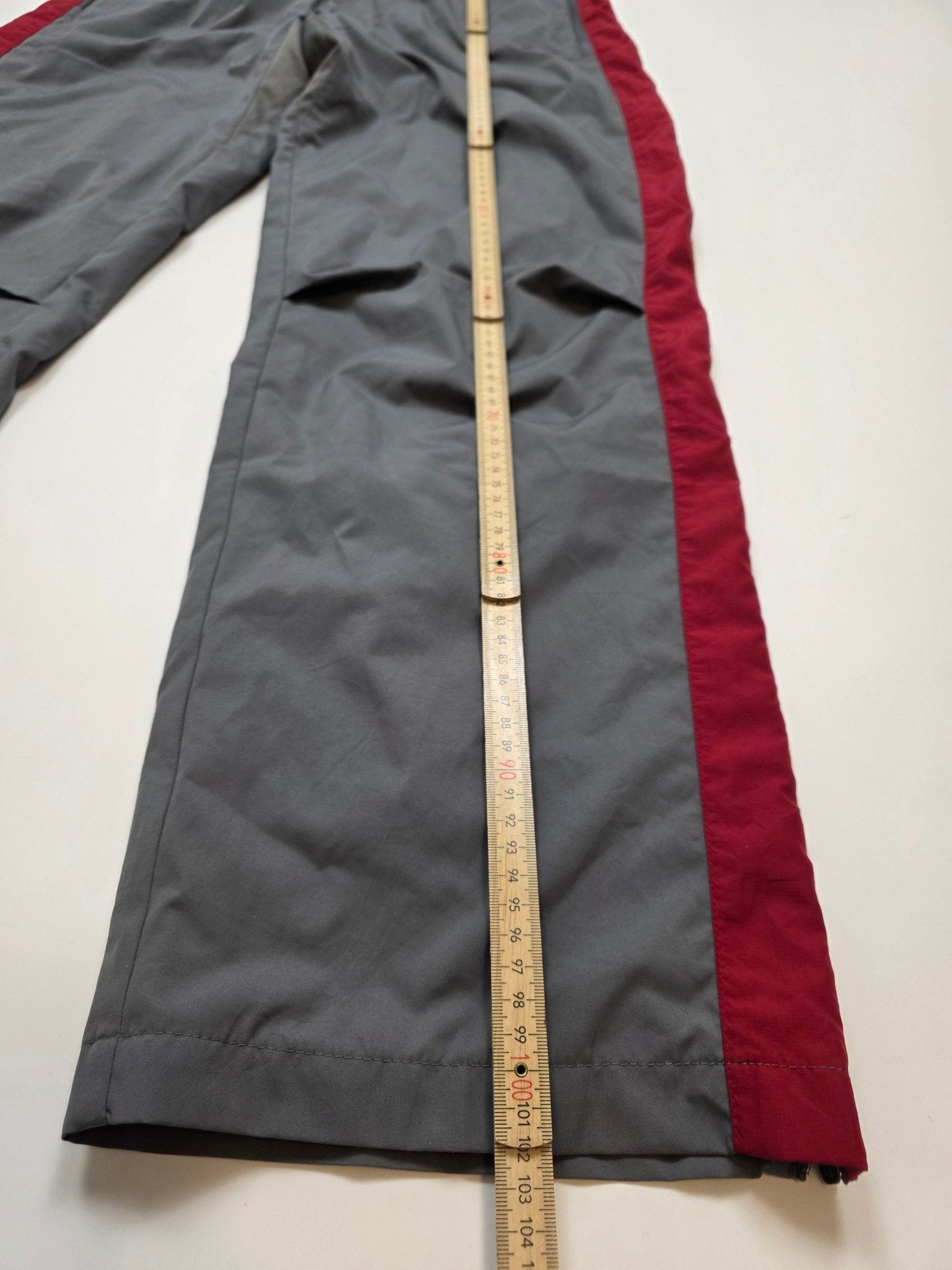 Nike Trackpants - Grau/Bordeaux (L) - PKeyVintage