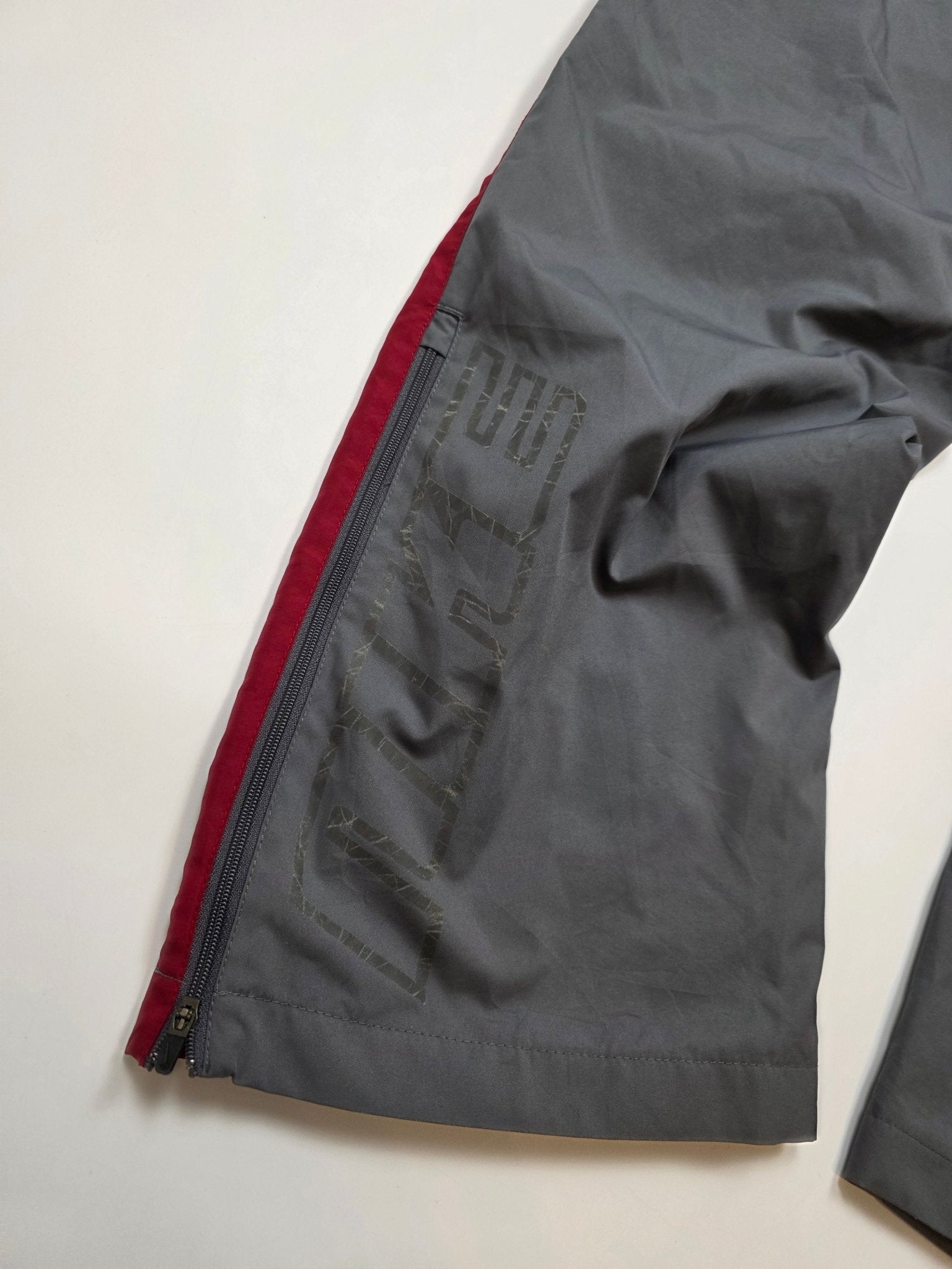 Nike Trackpants - Grau/Bordeaux (L) - PKeyVintage