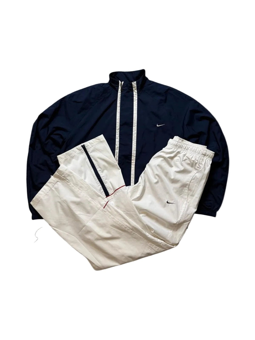 Nike Tracksuit - Navy/Beige (M) - PKeyVintage